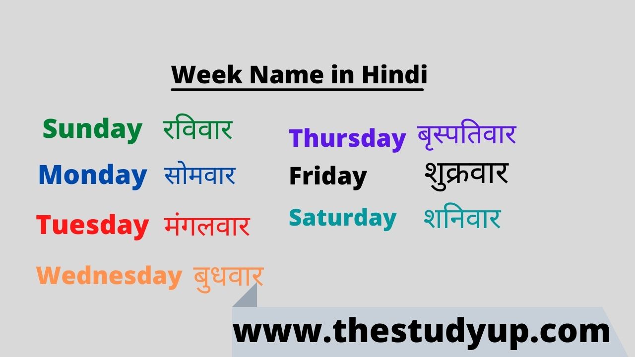 Week Name In Hindi Week Name TheStudyUp week-name-in-hindi-week-name-thestudyup